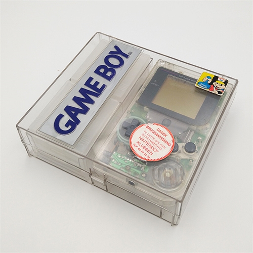 Gameboy Original Konsol - Play It Loud Edition - Clear - I æske - SNR GM4134335 (B Grade) (Genbrug)